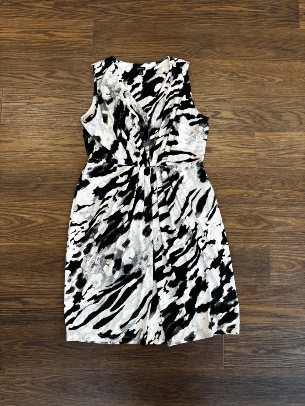 Relativity Black & White Print Mini Dress